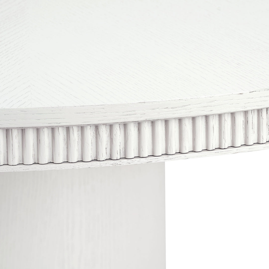 Kinsley 60" Dining Table, Glazed Whisper White