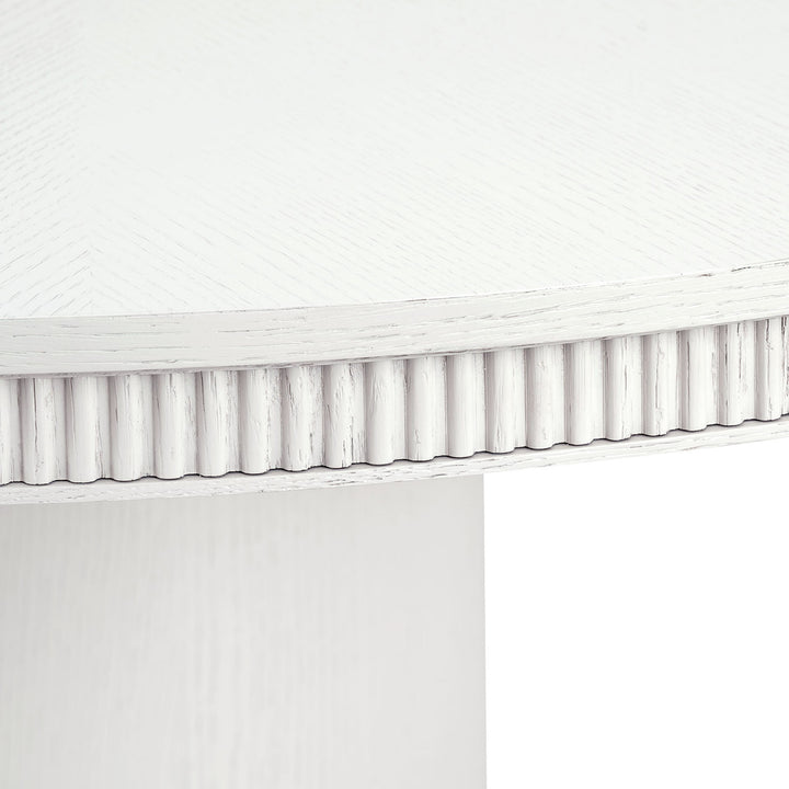 Kinsley 60" Dining Table, Glazed Whisper White