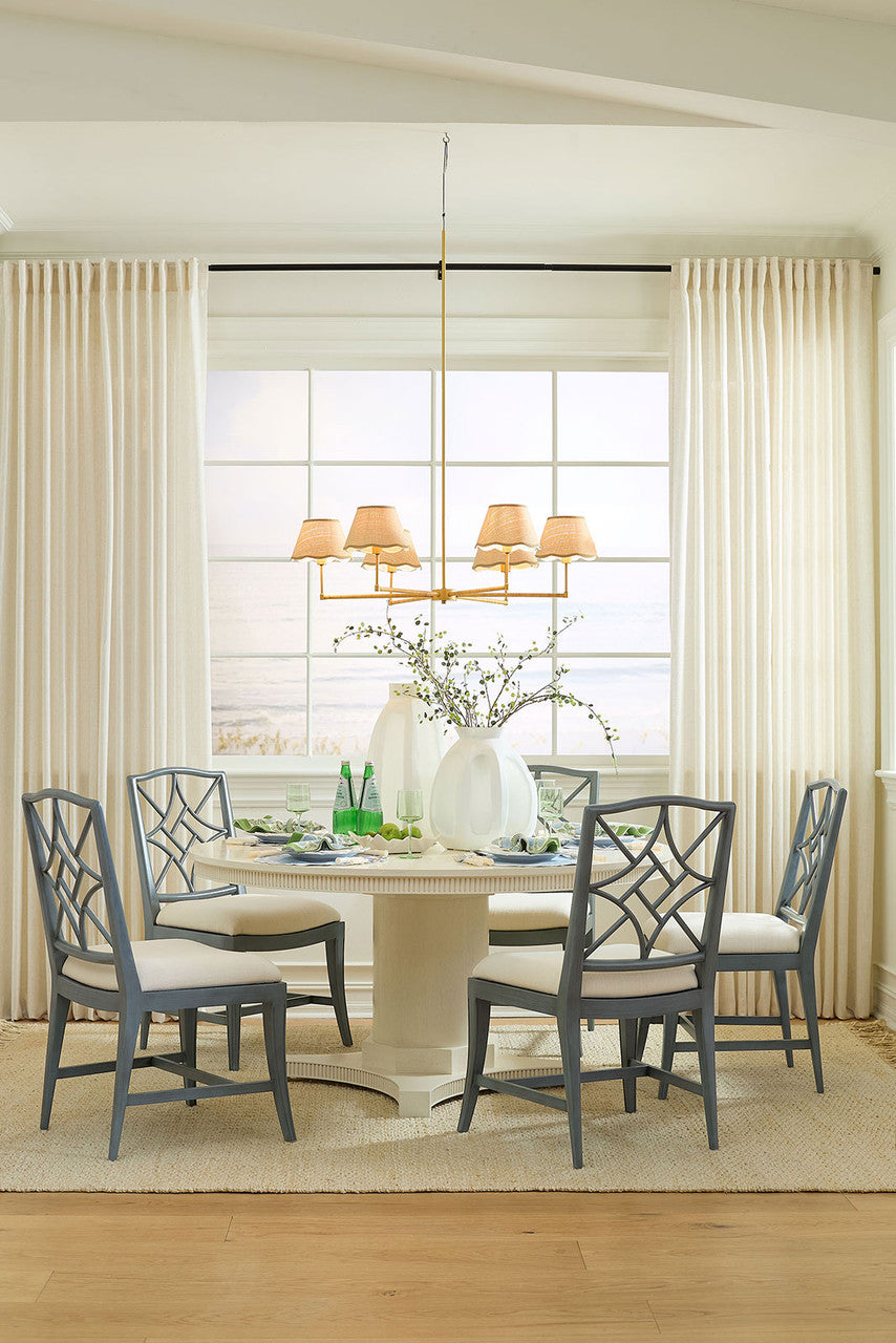Kinsley 60" Dining Table, Glazed Whisper White