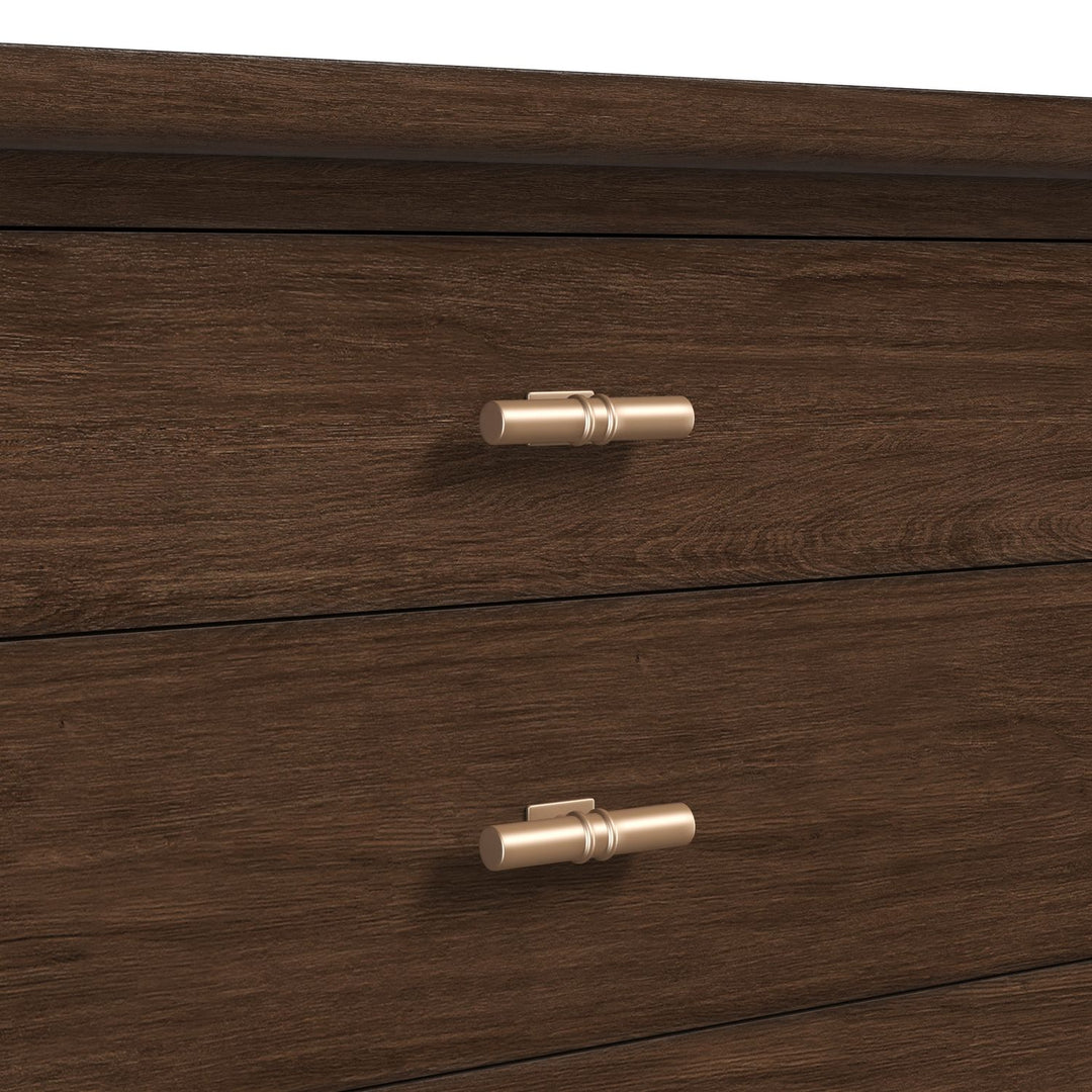 Verge 3 Drawer Nightstand — Handcrafted Walnut