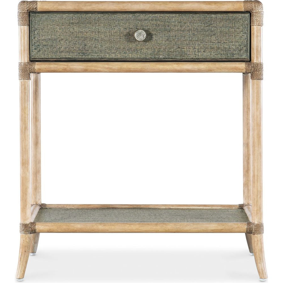 Nightstands Retreat Pole Rattan Bedside Table - Greens