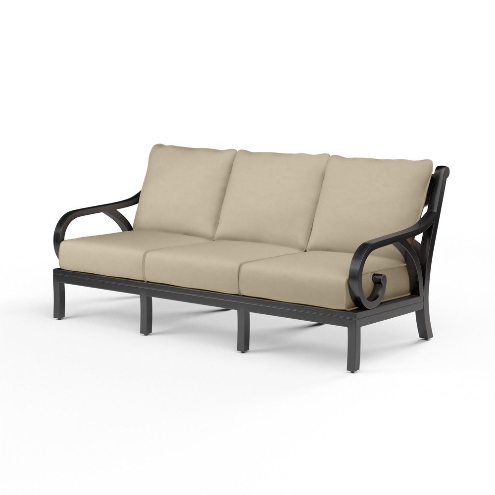 Outdoor Sofas and Sectionals Monterey Sofa in Linen Stone w/ Selt Welt