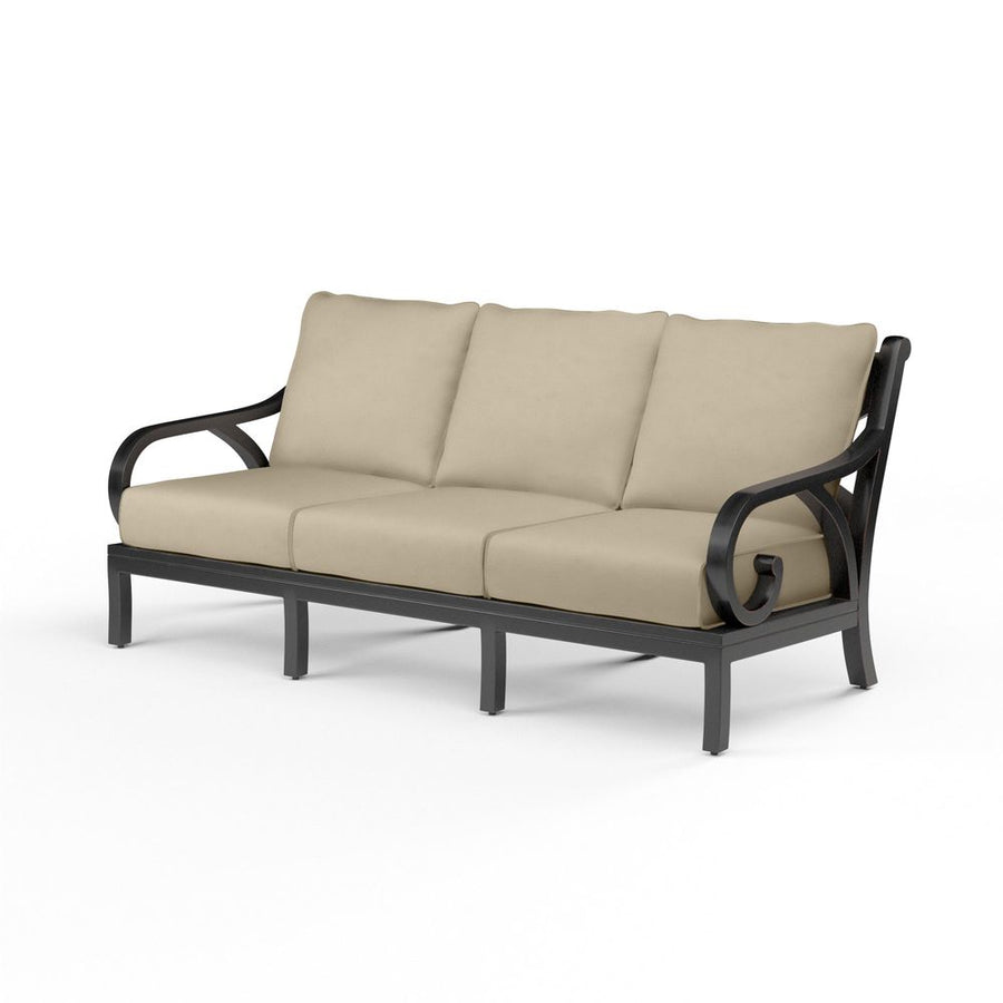 Outdoor Sofas and Sectionals Monterey Sofa in Linen Stone w/ Selt Welt