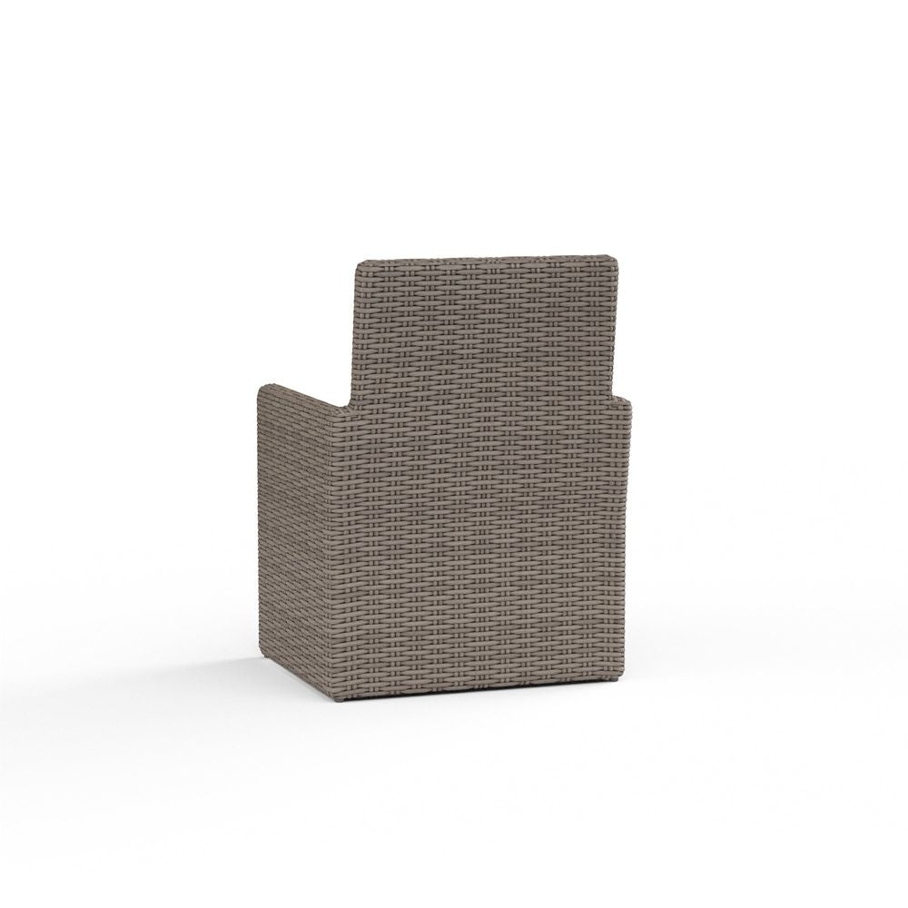 Outdoor Dining Chairs Coronado Dining Chair in Canvas Flax w/ Self Welt
