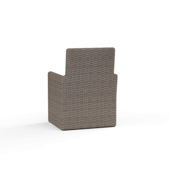 Outdoor Dining Chairs Coronado Dining Chair in Canvas Flax w/ Self Welt