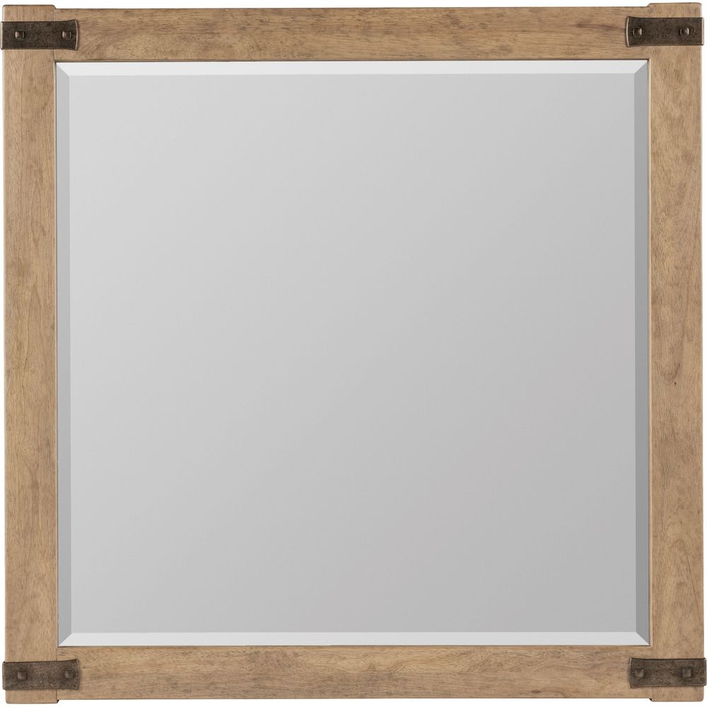 Wall Mirrors Vineyard Row Square Mirror - Light Wood