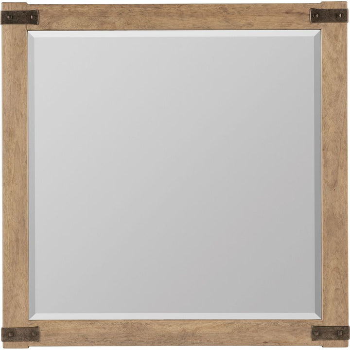 Wall Mirrors Vineyard Row Square Mirror - Light Wood