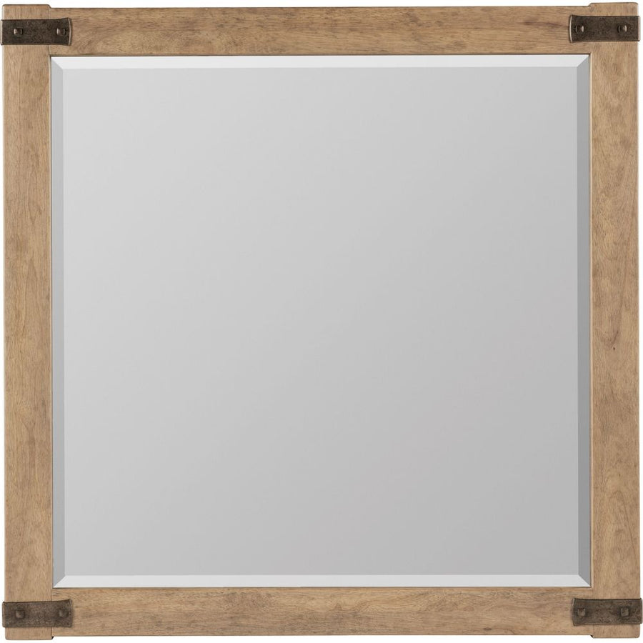 Wall Mirrors Vineyard Row Square Mirror - Light Wood