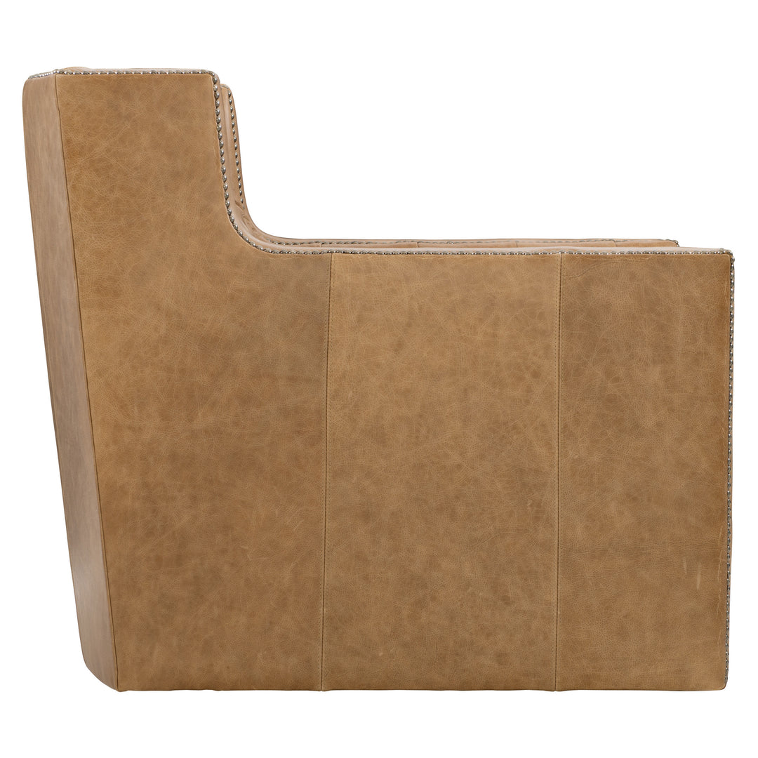 Candace Leather Swivel Chair