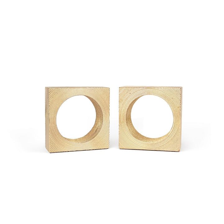 Karl Bookends (Pair), Brass