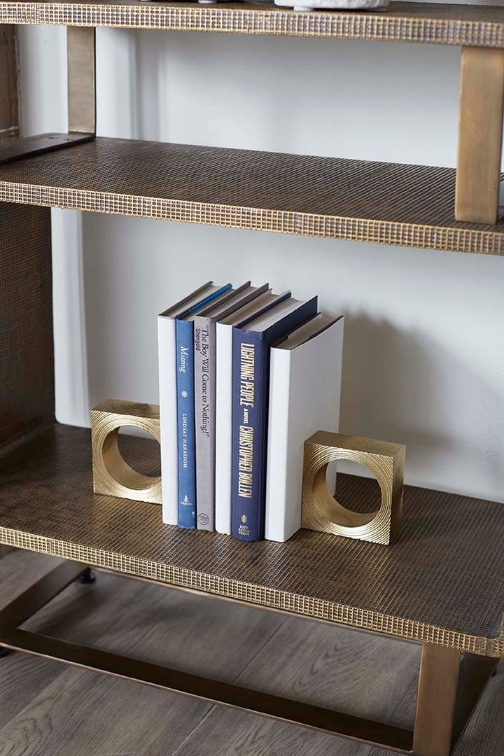 Karl Bookends (Pair), Brass