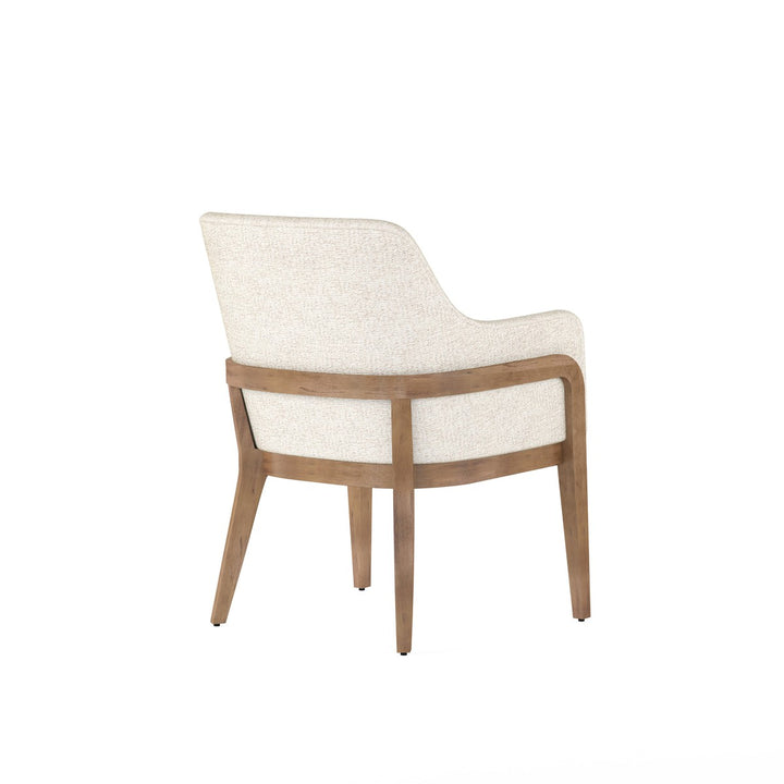 Portico Upholstered Arm Chair - Brown, White