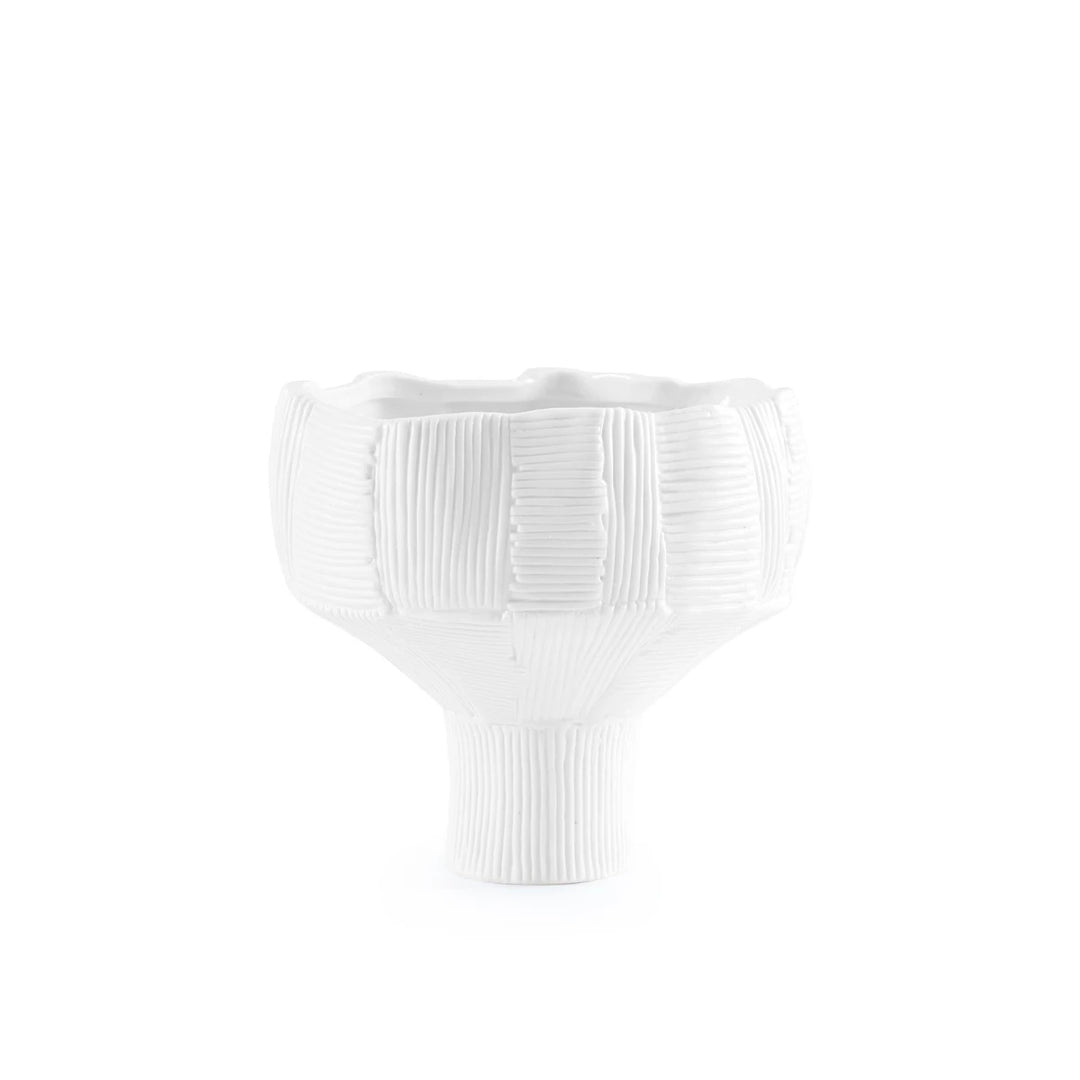 Krissa Small Vase, Blanc de Chine