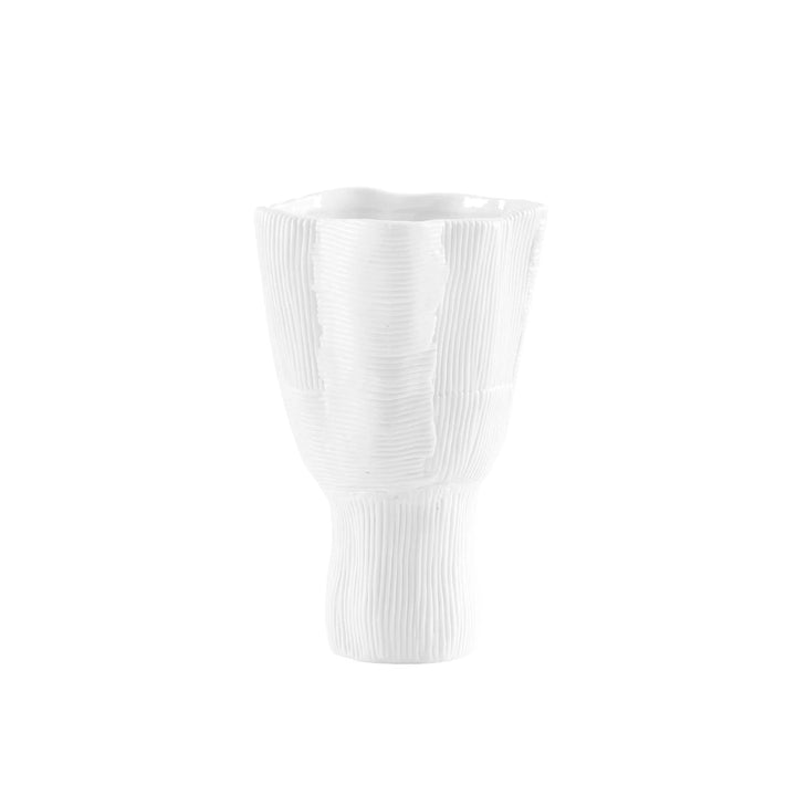 Krissa Large Vase, Blanc de Chine