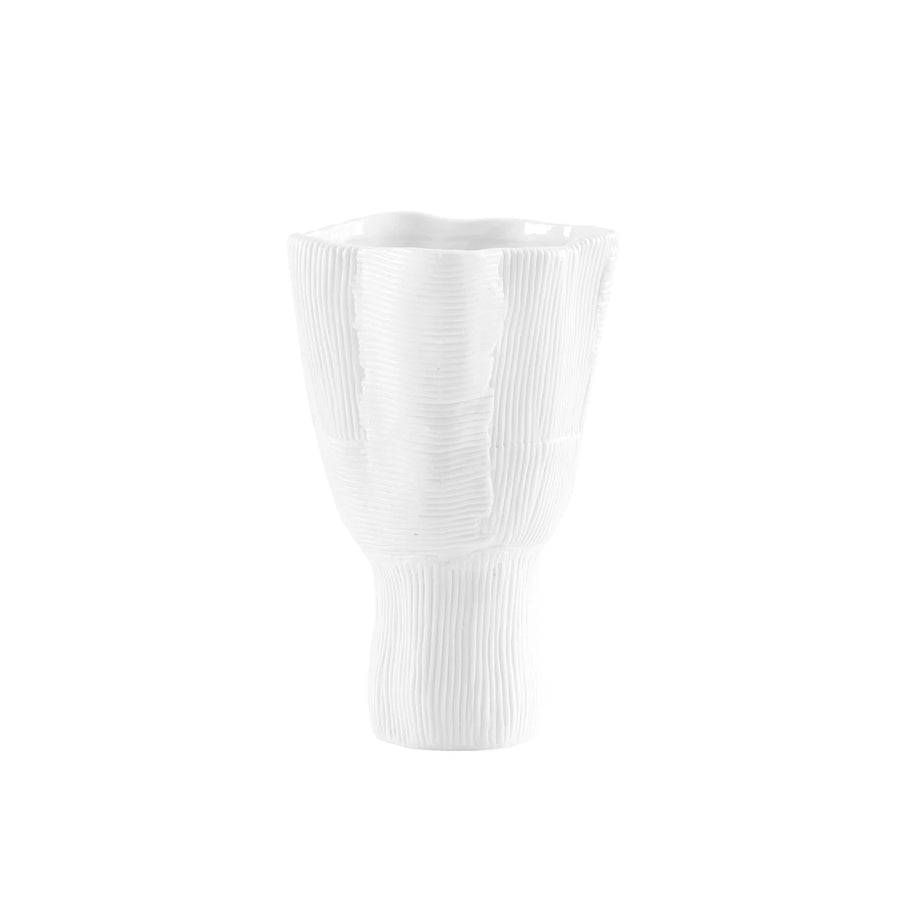Krissa Large Vase, Blanc de Chine