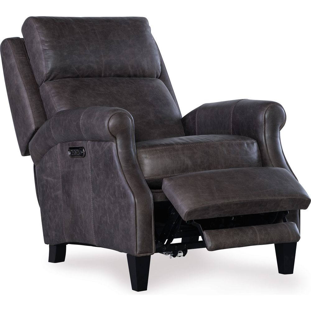 Hurley Power Recliner with Power Headrest - Grey