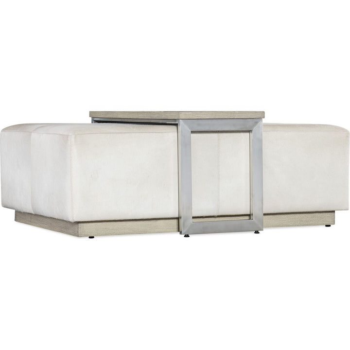 Coffee Tables Melange Bridged Cocktail Table - Beige