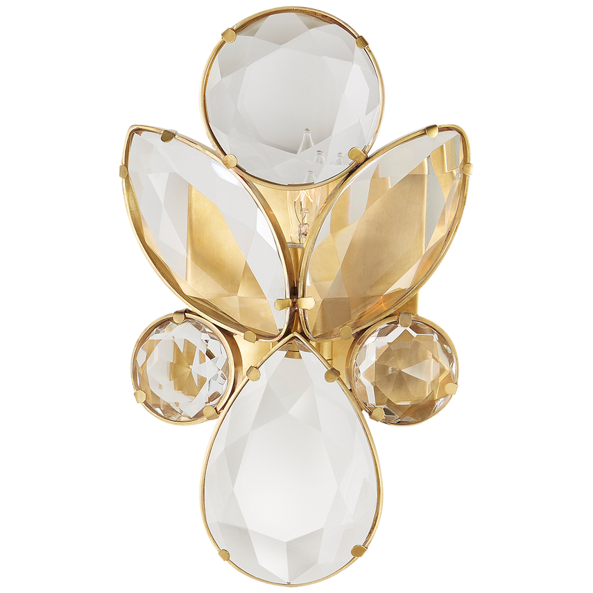 Lin Small Jeweled Sconce-Visual Comfort-VISUAL-KS 2015SB-CG-Wall Lighting-1-France and Son