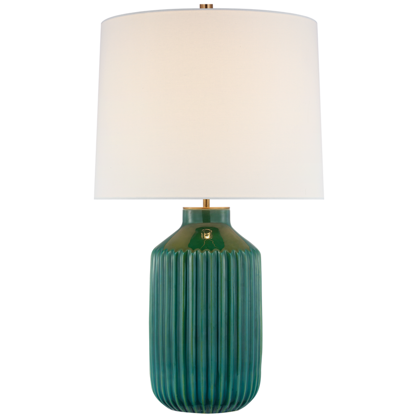 Brilliant Medium Ribbed Table Lamp