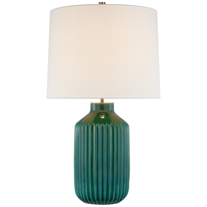 Brilliant Medium Ribbed Table Lamp