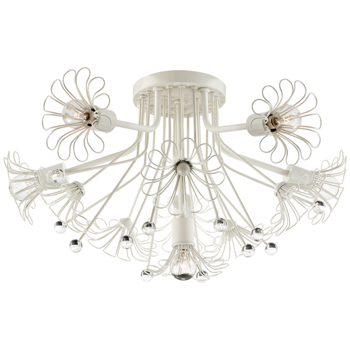 Keany Bouquet Flush Mount-Visual Comfort-VISUAL-KS 4311LC-Flush MountsLight Cream-3-France and Son