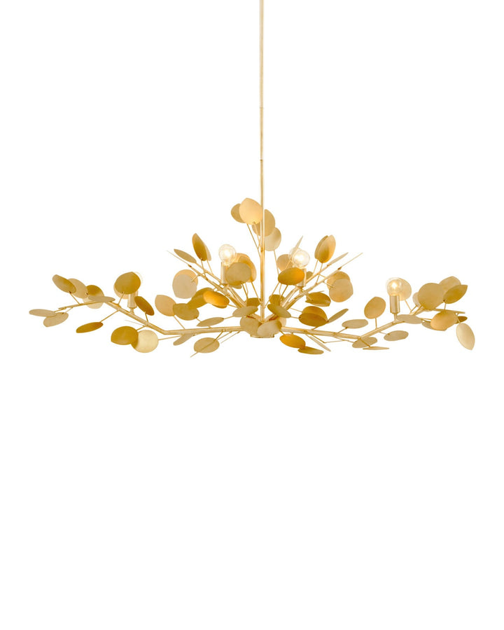 Chandeliers Lunaria Gold Oval Chandelier