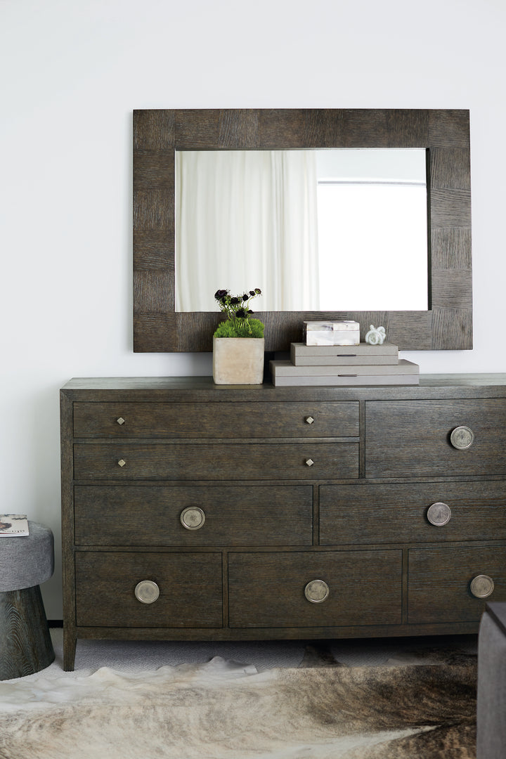 Cerused Charcoal Linea Dresser