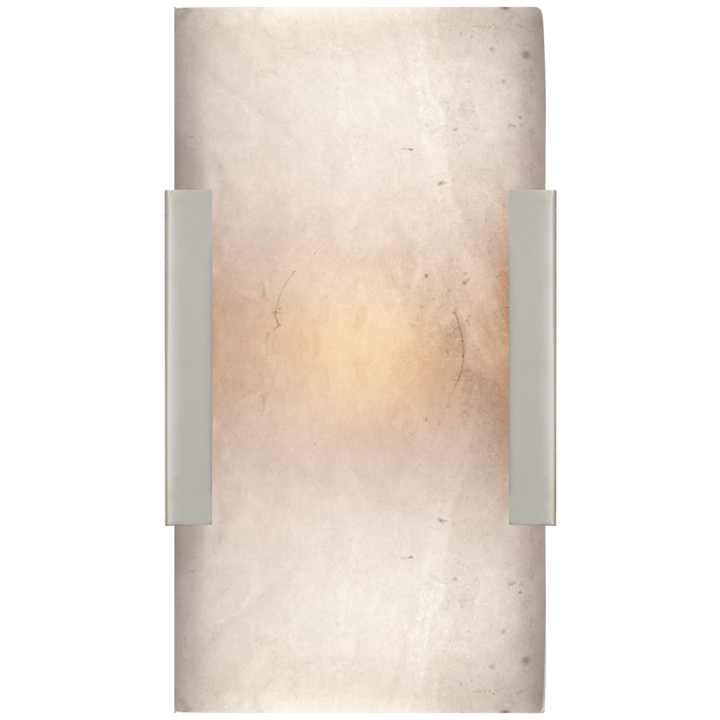 Cava Wide Clip Bath Sconce-Visual Comfort-VISUAL-KW 2115PN-ALB-Wall LightingPolished Nickel-3-France and Son