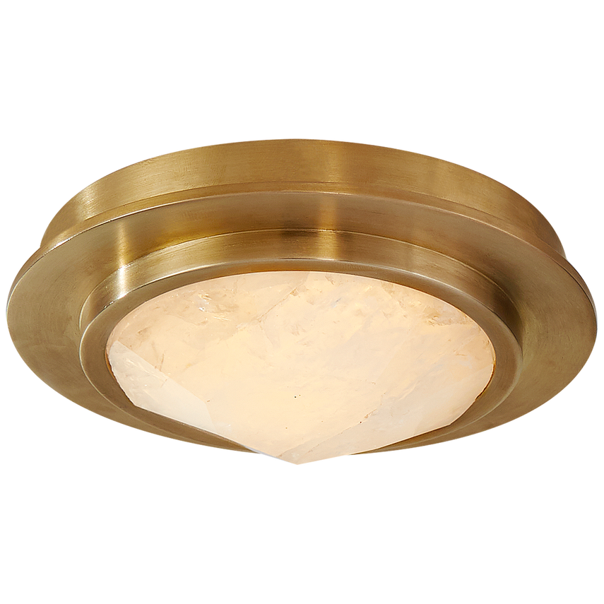 Holcyan 5" Solitaire Bezel Flush Mount-Visual Comfort-VISUAL-KW 4093AB/Q-Flush Mounts-1-France and Son