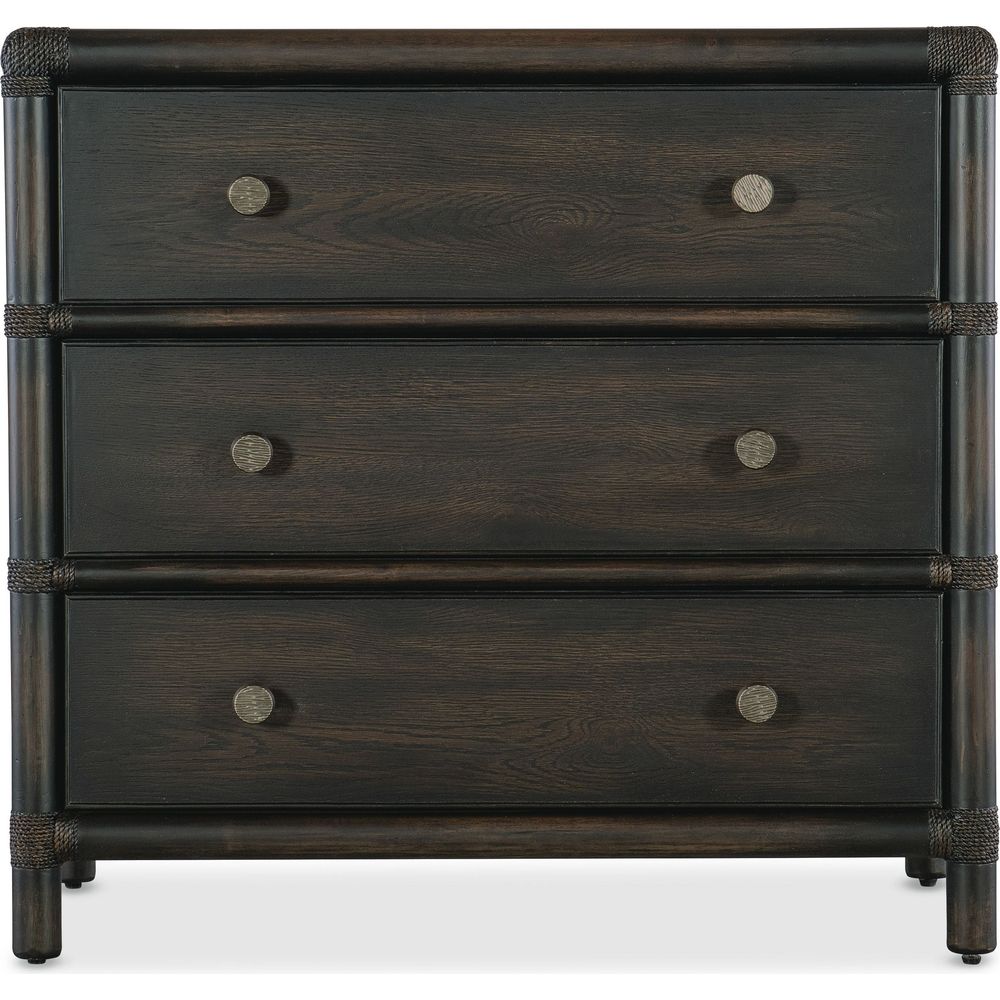 Nightstands Retreat Pole Rattan Nightstand - Dark Wood