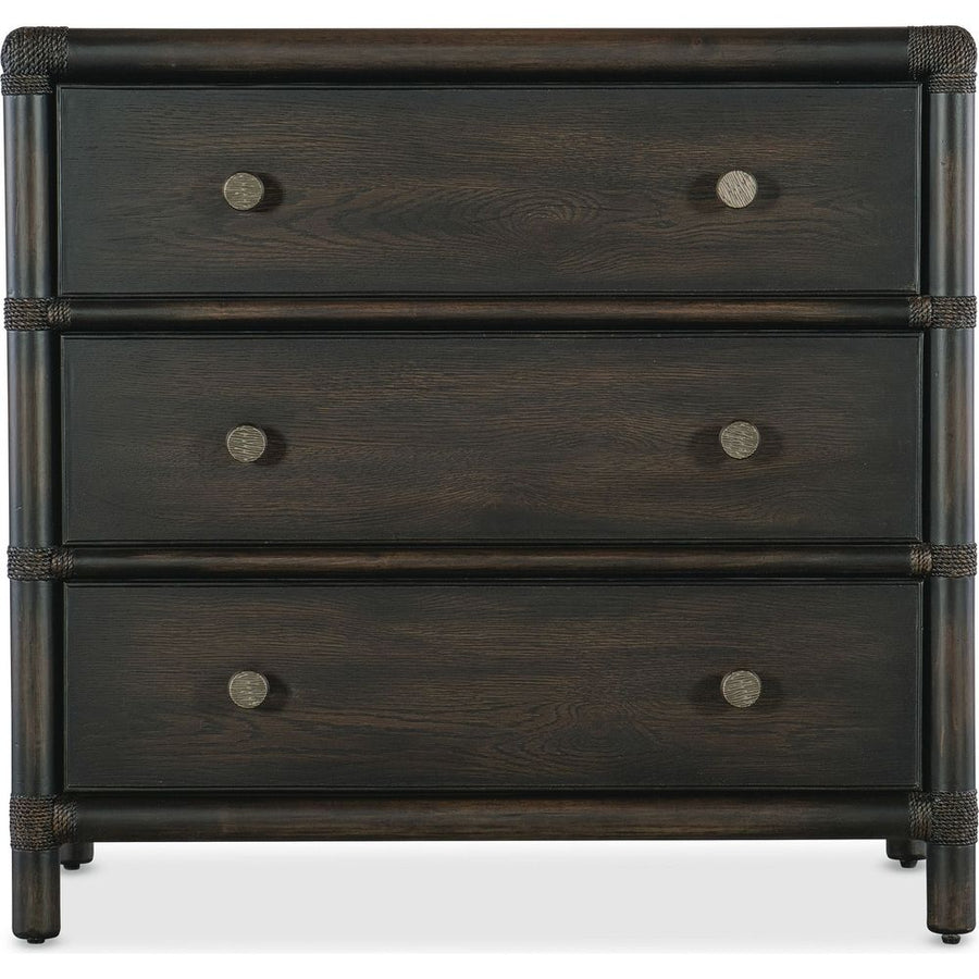 Nightstands Retreat Pole Rattan Nightstand - Dark Wood