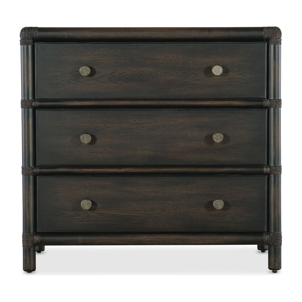 Nightstands Solace Pole Rattan Nightstand - Dark Wood