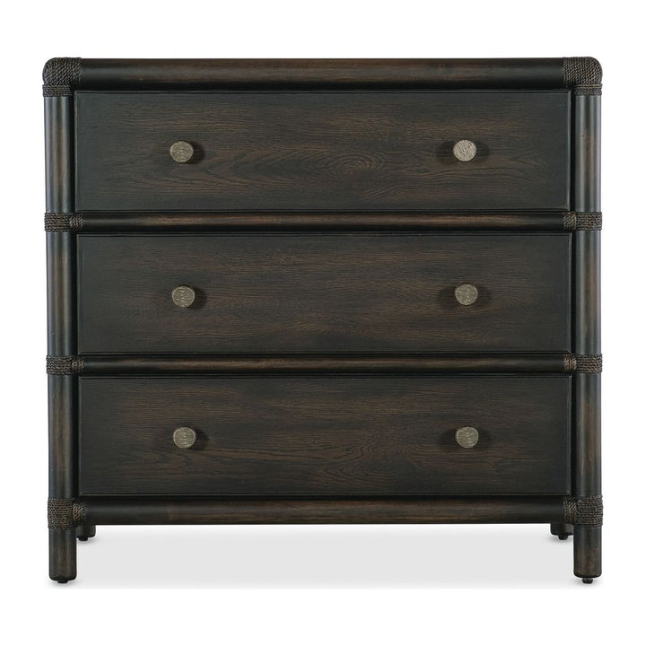 Nightstands Solace Pole Rattan Nightstand - Dark Wood