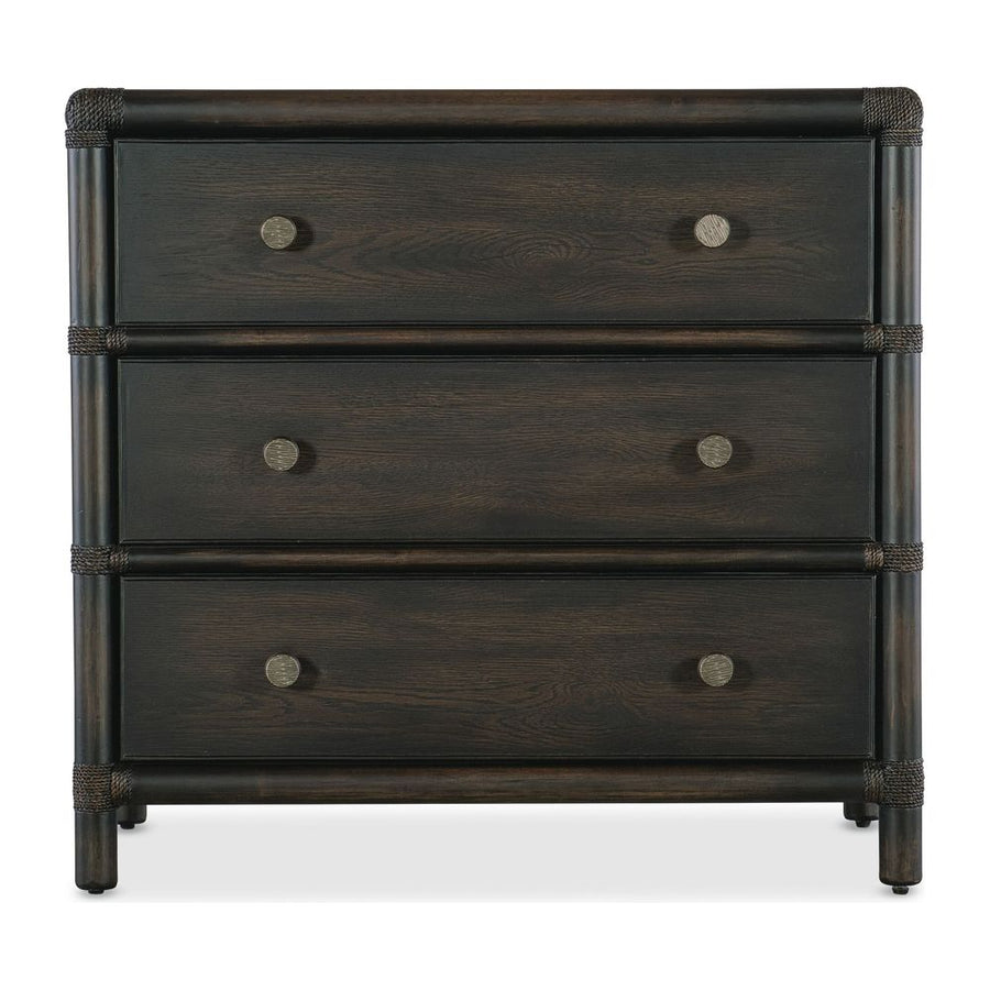 Nightstands Solace Pole Rattan Nightstand - Dark Wood