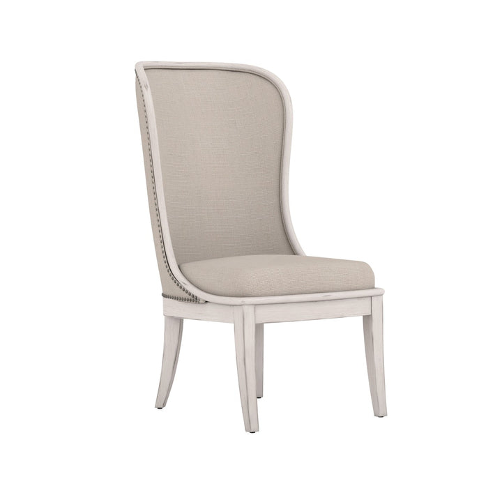 Alcove Host Chair (Set of 2) - Brown, White