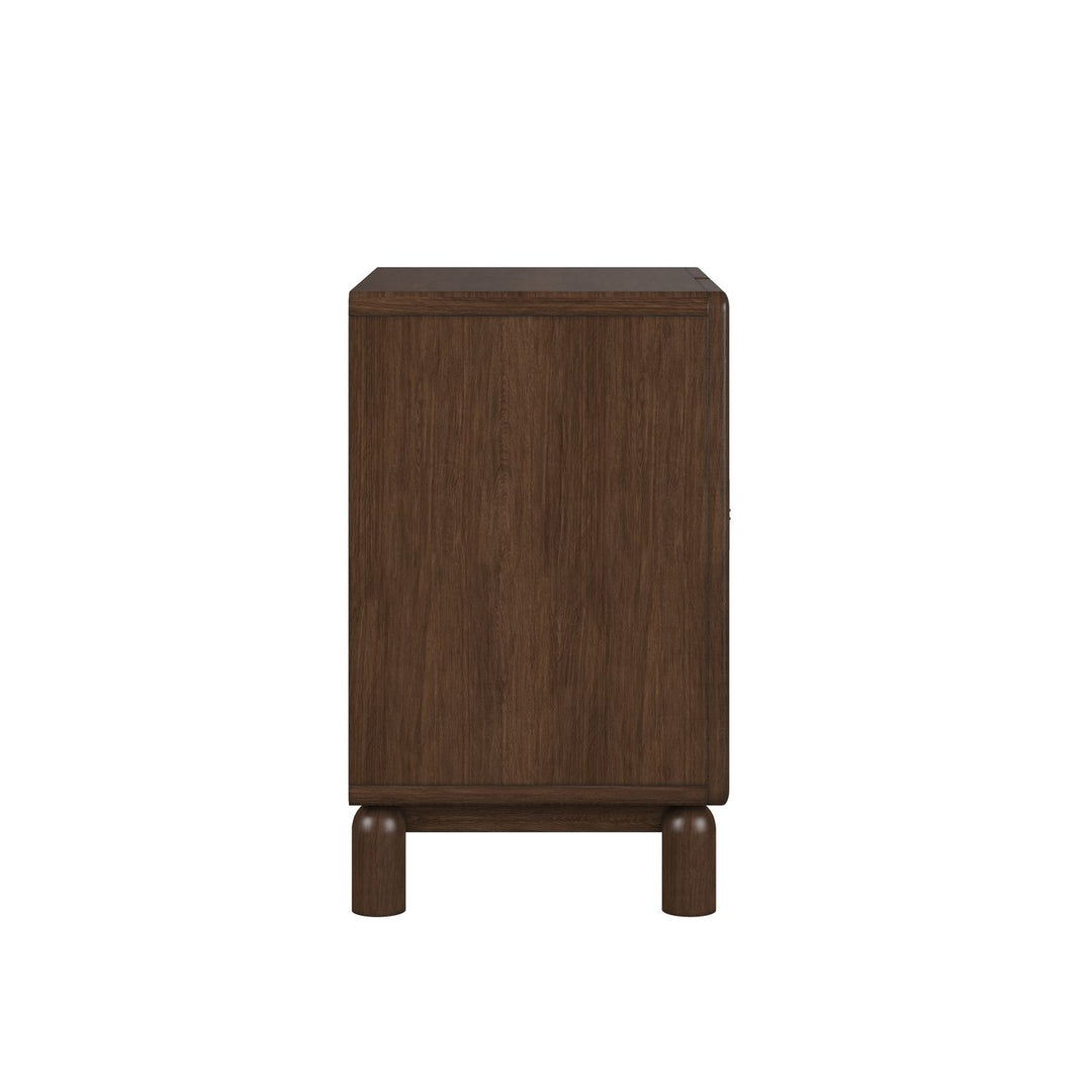 Verge Door Nightstand — Handcrafted Walnut