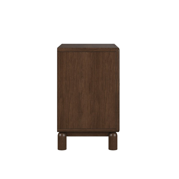 Verge Door Nightstand — Handcrafted Walnut