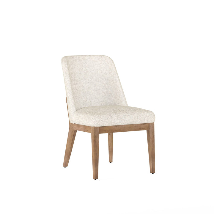 Portico Upholstered Side Chair - Brown, White