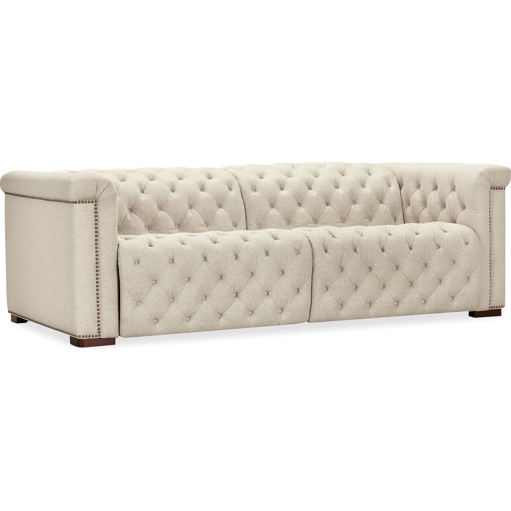 Sofas: Recliners Savion Deux LAF/RAF 2 over 2 Sofa with Power Recliners and Power Headrests - Beige