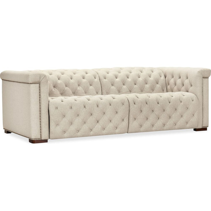 Sofas: Recliners Savion Deux LAF/RAF 2 over 2 Sofa with Power Recliners and Power Headrests - Beige