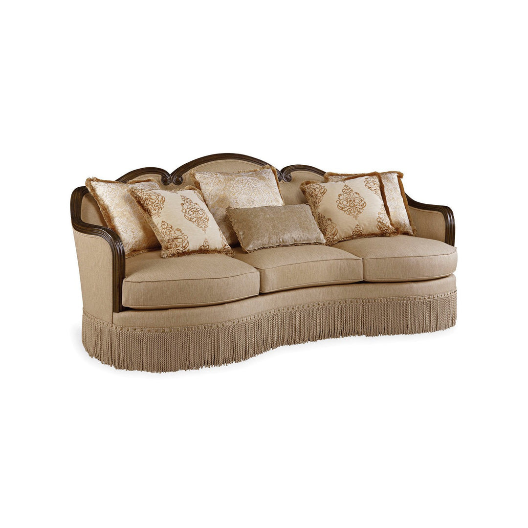 Giovanna Golden Quartz Sofa - Brown, Beige