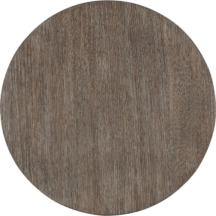 Modern Mood Round Side Table - Dark Wood