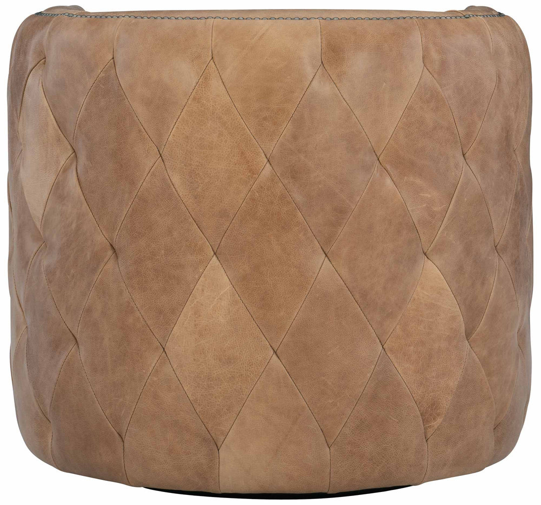 Palazzo Brown Leather Swivel Chair