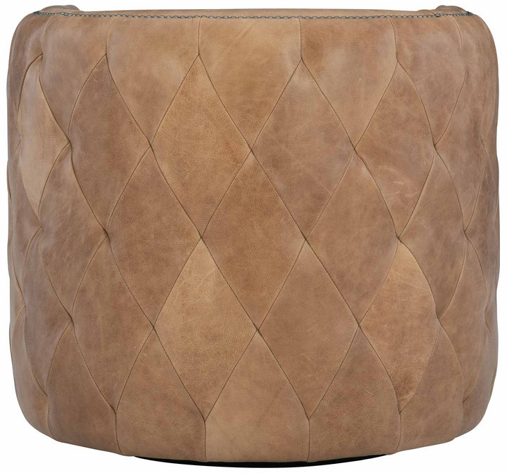 Palazzo Brown Leather Swivel Chair