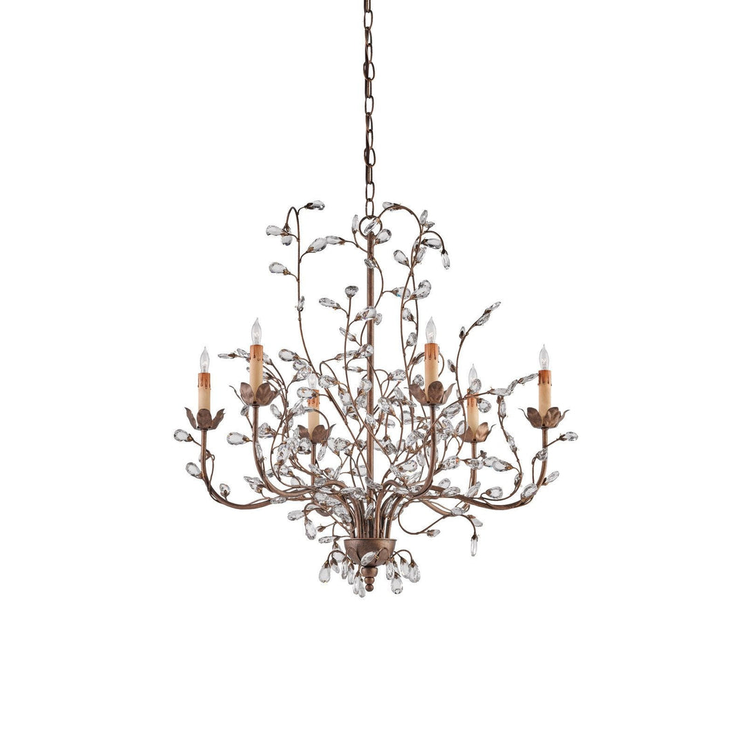 Crystal Bud Medium Gold Chandelier