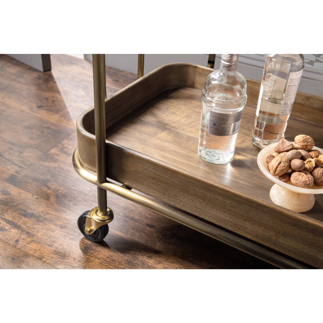 Commerce and Market Walnut Wine and Bar Cart - image 9