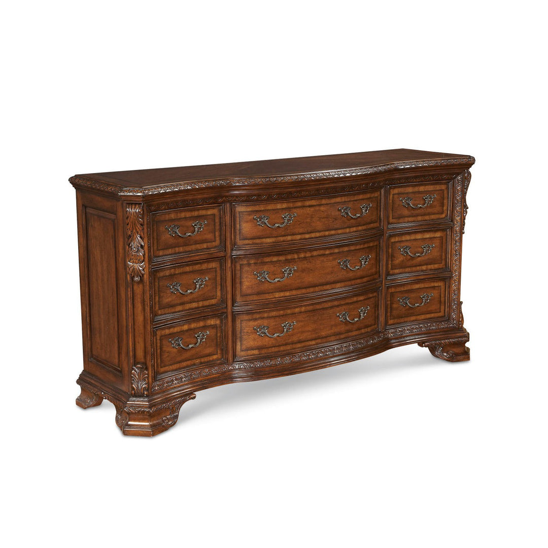 Old World Drawer Dresser - Brown