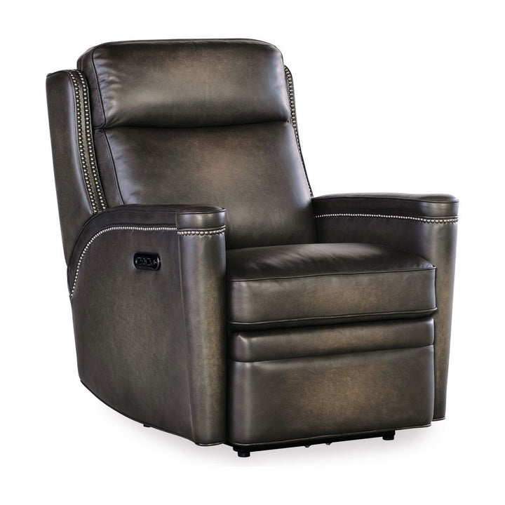 Lounge Chairs: Recliners Tennyson Power Recliner with Power Headrest - Grey