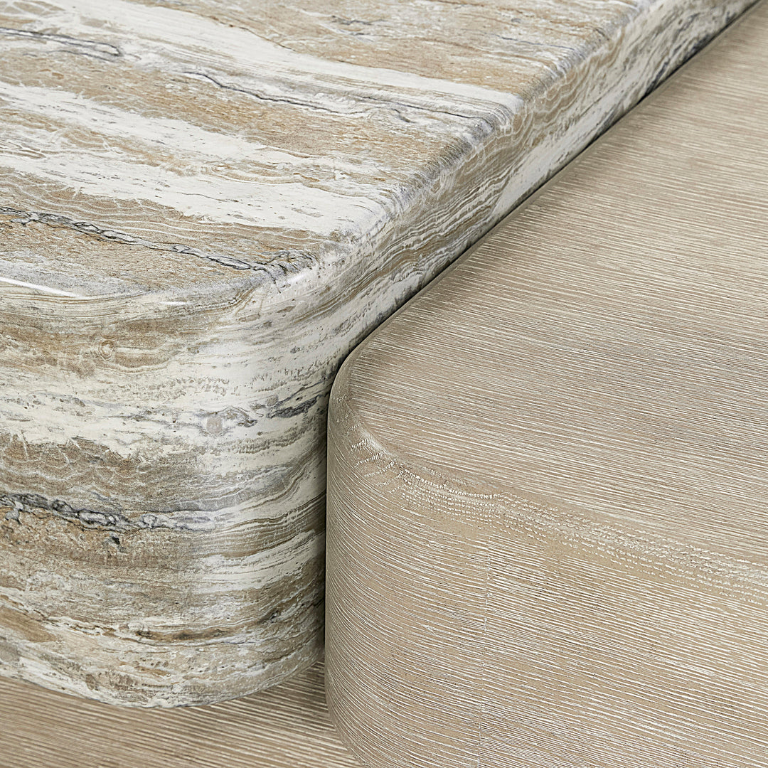 Arcadia Faux Stone Cocktail Table
