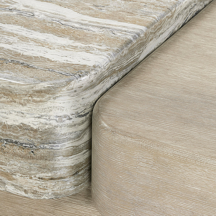 Arcadia Faux Stone Cocktail Table